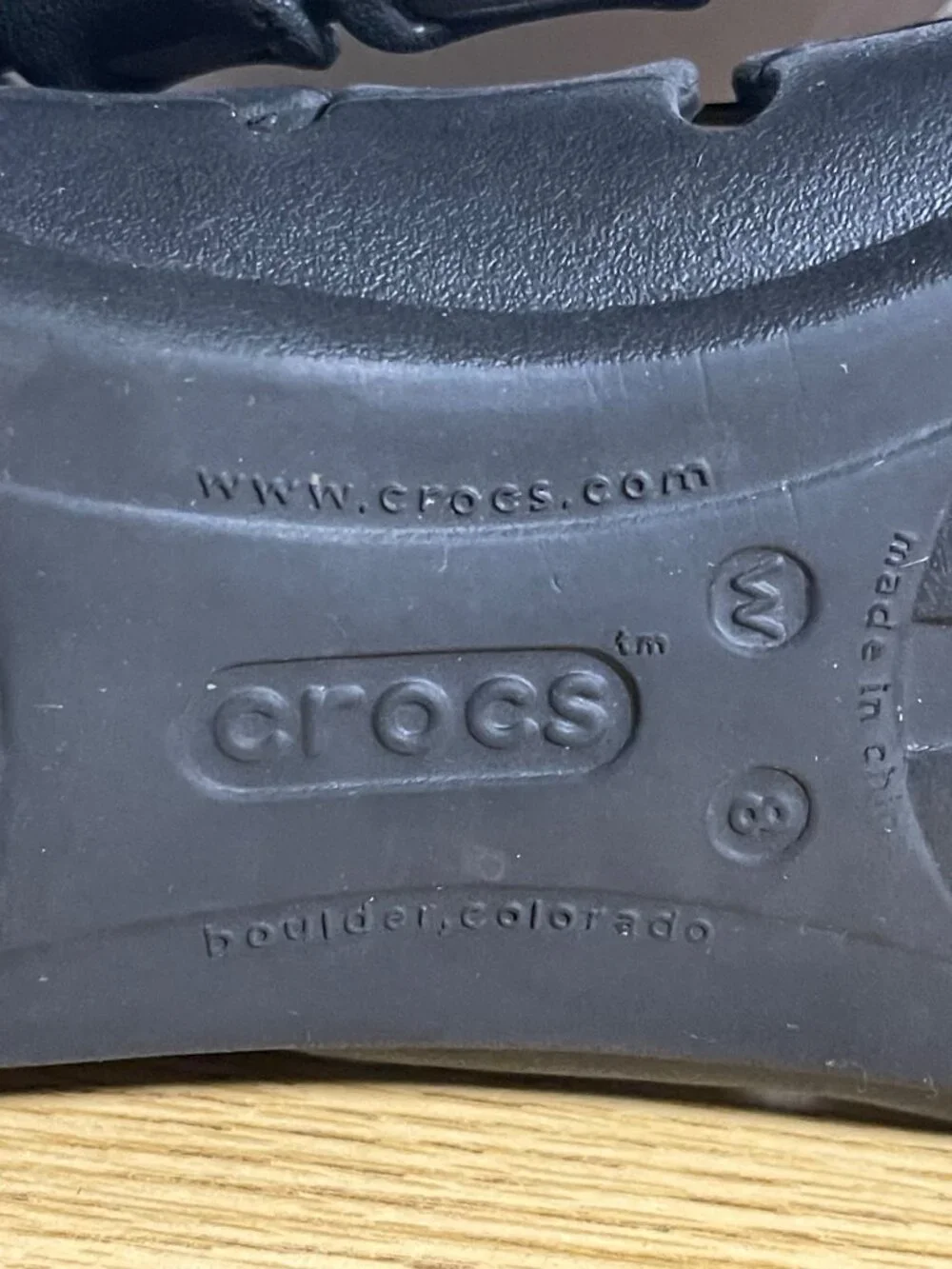 Crocs Black Crocs Springi Flats Womens Size 8 Lightweight Durable Balletcore